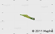 Satellite Map of Miranda, single color outside