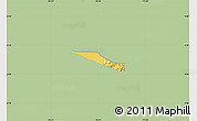Savanna Style Map of Miranda, single color outside