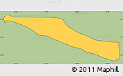 Savanna Style Simple Map of Miranda, cropped outside