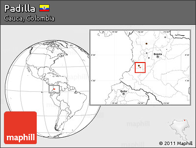 Blank Location Map of Padilla