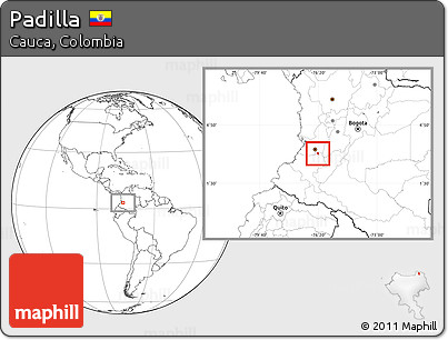 Blank Location Map of Padilla