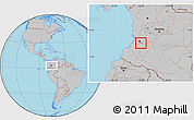 Gray Location Map of Padilla