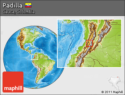 Physical Location Map of Padilla