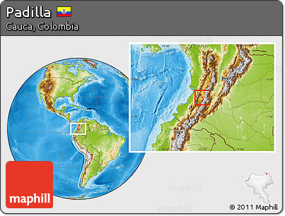 Physical Location Map of Padilla