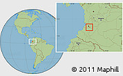 Savanna Style Location Map of Padilla