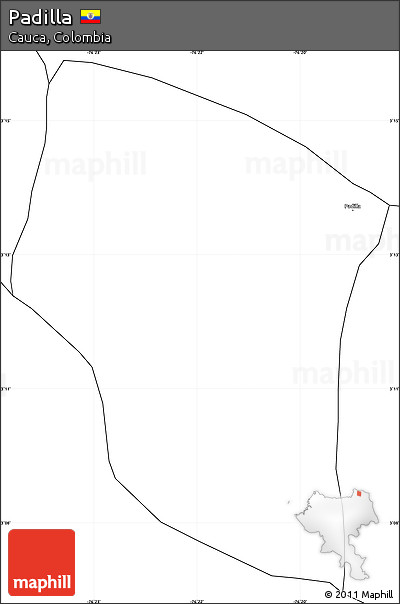 Blank Simple Map of Padilla