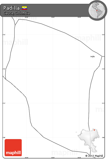 Blank Simple Map of Padilla