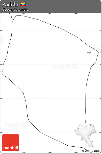 Blank Simple Map of Padilla