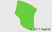 Political Simple Map of Padilla, cropped outside
