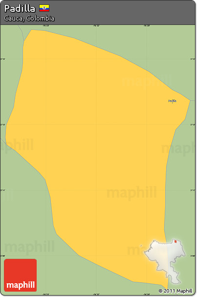 Savanna Style Simple Map of Padilla