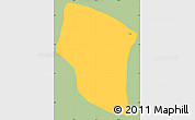 Savanna Style Simple Map of Padilla, single color outside