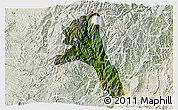 Satellite 3D Map of Paez, lighten