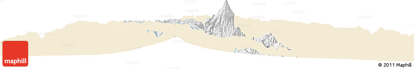 Classic Style Horizon Map of Paez, single color outside