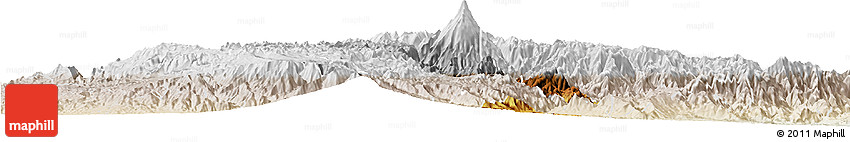 Physical Horizon Map of Paez, lighten