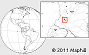 Blank Location Map of Paez