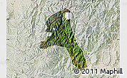 Satellite Map of Paez, lighten