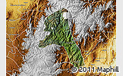 Satellite Map of Paez, physical outside