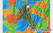 Satellite Map of Paez, political outside