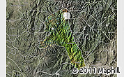 Satellite Map of Paez, semi-desaturated