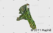 Satellite Map of Paez, single color outside