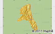 Savanna Style Map of Paez, single color outside