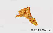 Political Panoramic Map of Paez, cropped outside
