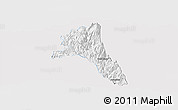 Silver Style Panoramic Map of Paez, single color outside