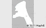 Gray Simple Map of Paez, single color outside