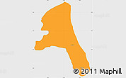 Political Simple Map of Paez, single color outside