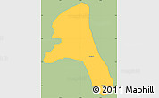 Savanna Style Simple Map of Paez, single color outside