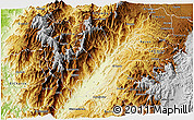 Physical 3D Map of Patia (El Bordo)