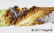 Physical Panoramic Map of Patia (El Bordo)