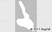 Gray Simple Map of Piendamo