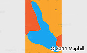 Political Simple Map of Piendamo