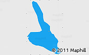 Political Simple Map of Piendamo, single color outside