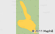 Savanna Style Simple Map of Piendamo