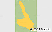 Savanna Style Simple Map of Piendamo, single color outside