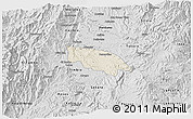 Shaded Relief 3D Map of Popayan, desaturated