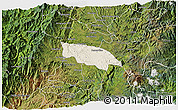 Shaded Relief 3D Map of Popayan, satellite outside