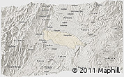 Shaded Relief 3D Map of Popayan, semi-desaturated