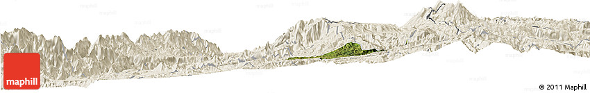 Satellite Horizon Map of Popayan, shaded relief outside Satellite Horizon Map of Popayan, shaded relief outside