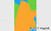 Political Simple Map of Purace
