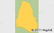 Savanna Style Simple Map of Purace, cropped outside