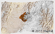 Physical 3D Map of Silvia, lighten