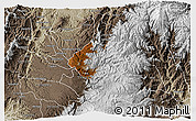 Physical 3D Map of Silvia, semi-desaturated