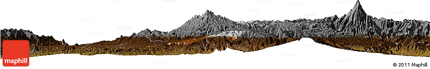 Physical Horizon Map of Silvia, darken