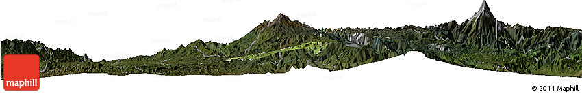 Satellite Horizon Map of Silvia, darken