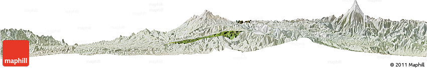 Satellite Horizon Map of Silvia, lighten