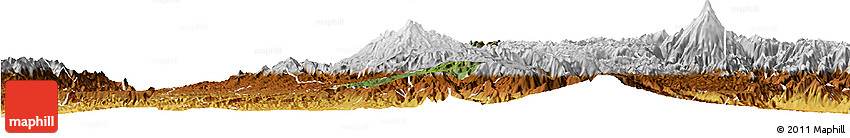 Satellite Horizon Map of Silvia, physical outside