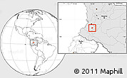 Blank Location Map of Silvia, highlighted country